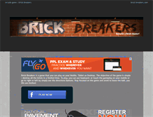 Tablet Screenshot of brick-breakers.com